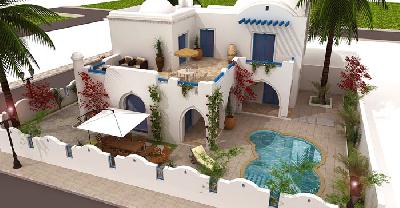 Villa à Djerba vue de mer