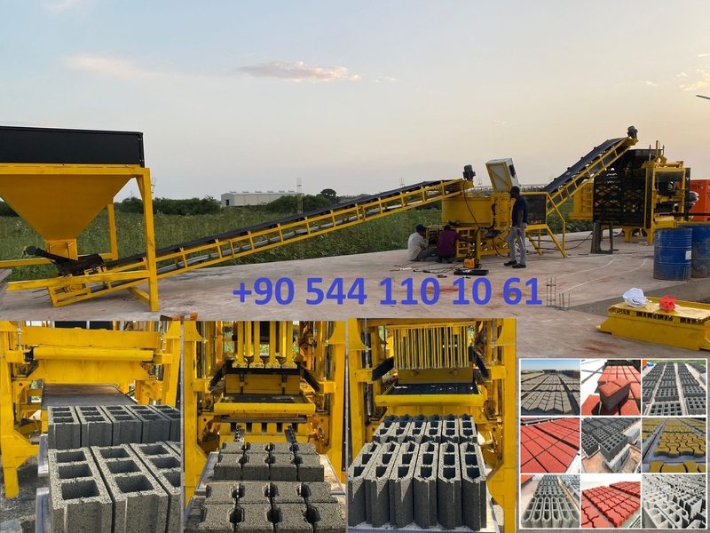 Machine de parpaing OTT4.1s brique agglos bloc beton pave bordure en TURQUIE Guinée - photo 2