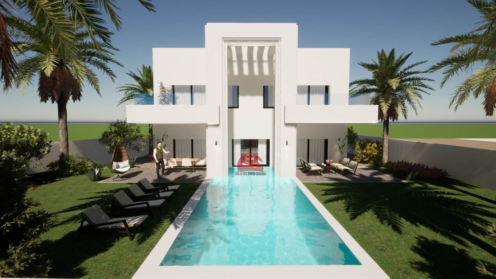 MODÈLE DE PLAN À DJERBA HOUMT SOUK - RÉF P635 - photo 1