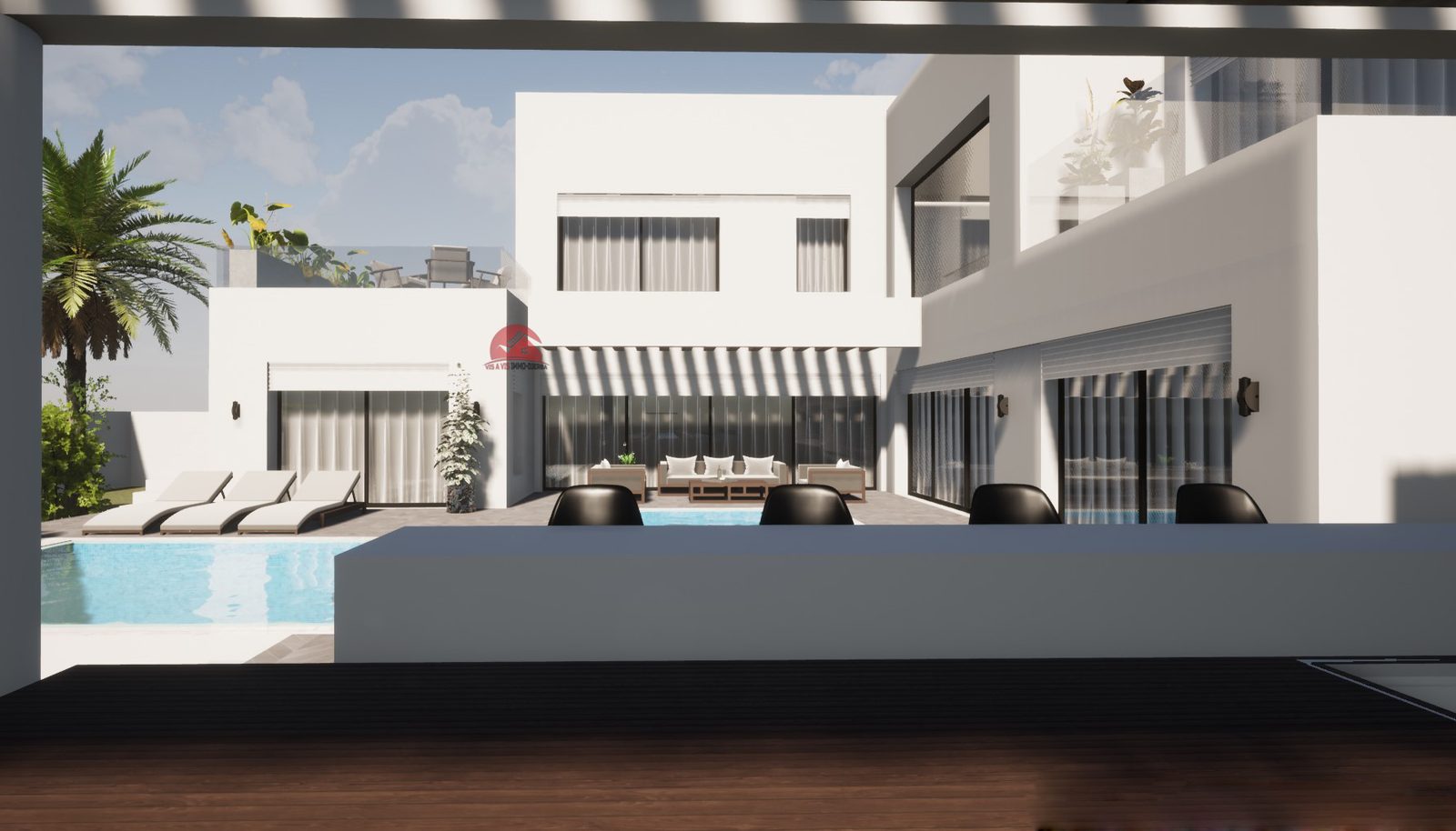 VENTE PROJET VILLA NEUVE AVEC PISCINE À MEZRAYA - RÉF V658 - photo 3