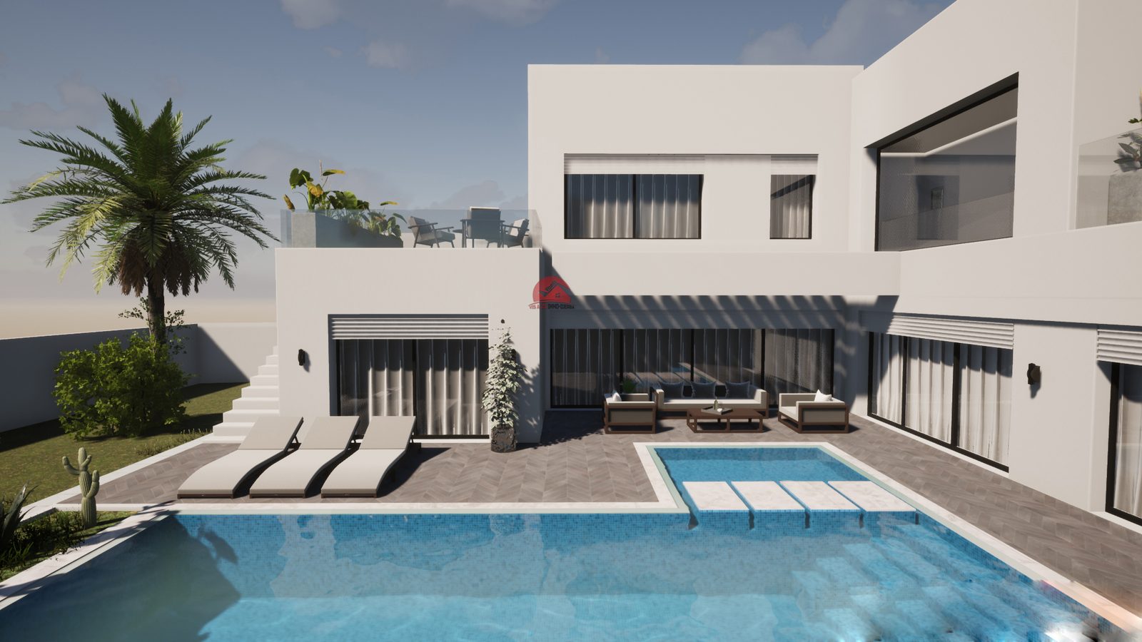 VENTE PROJET VILLA NEUVE AVEC PISCINE À MEZRAYA - RÉF V658 - photo 6