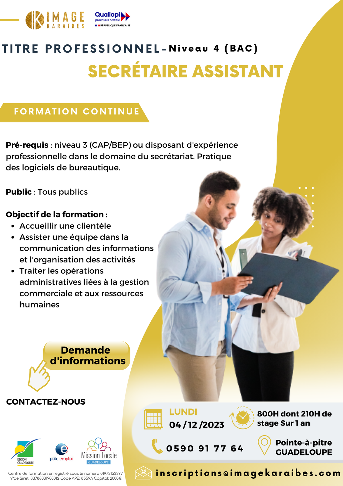 Titre Professionnel Secrétaire Assistant(e) - photo 1