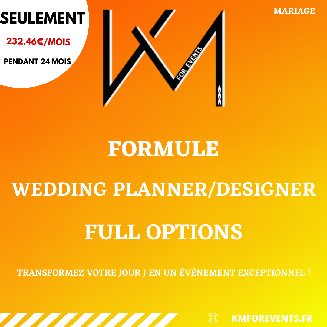 Wedding planner - Organisation de mariage - Décoration de mariage - Organisation et décoration d'événements professionnels - KM FOR EVENTS - photo 6