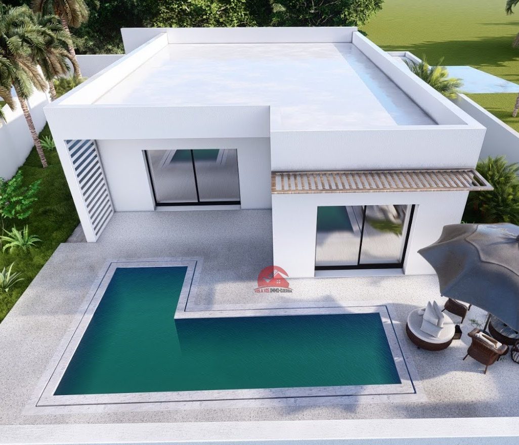 PROJET DE VILLA AVEC PISCINE À HOUMT SOUK DJERBA- RÉF P624 - photo 2