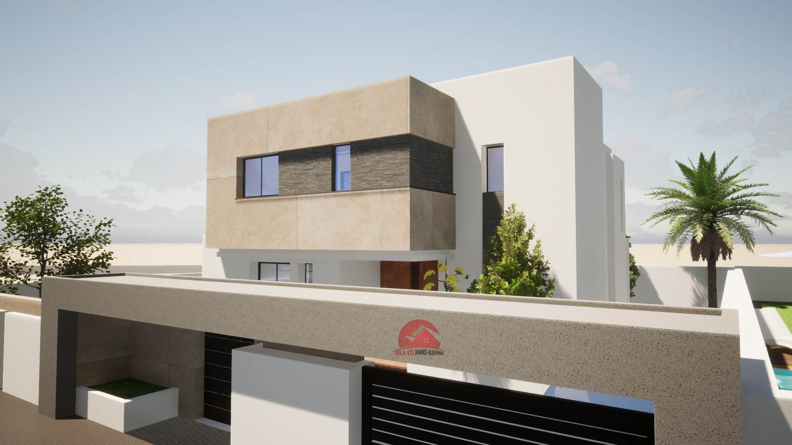 VENTE VILLA AVEC PISCINE À MEZRAYA DJERBA - RÉF V620 - photo 2