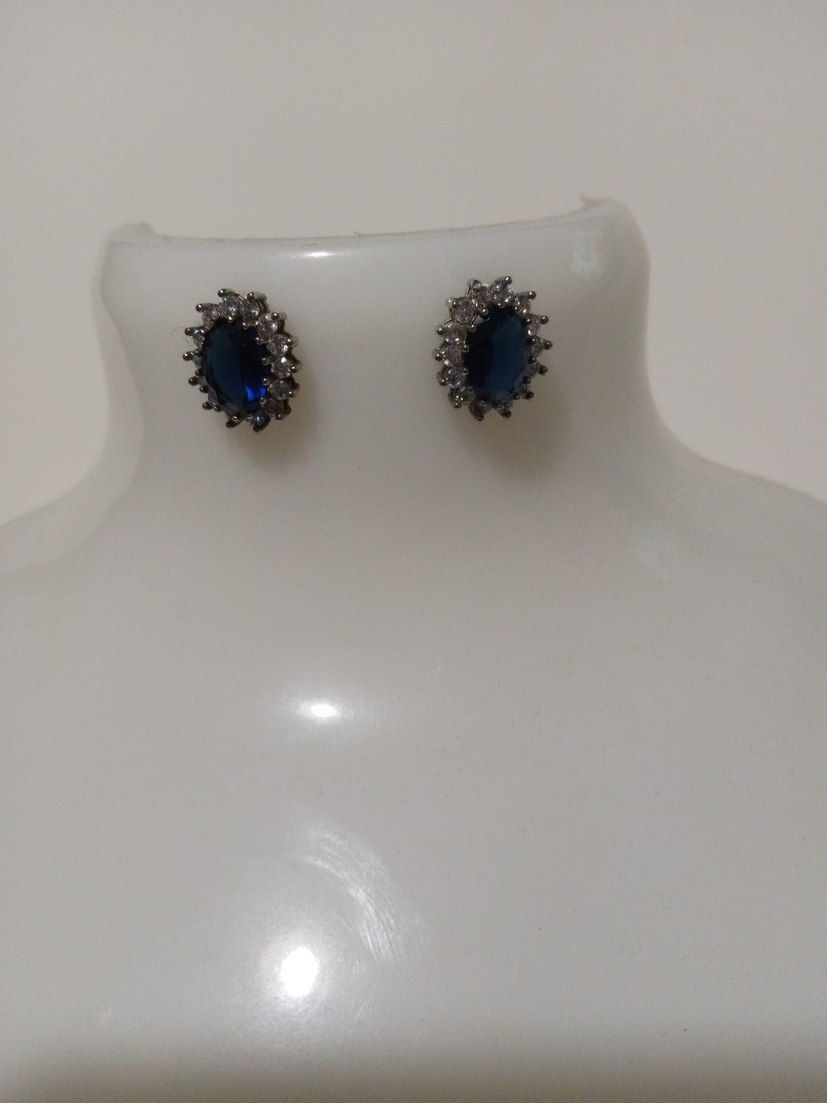 Boucles d'oreilles saphir argent - photo 2