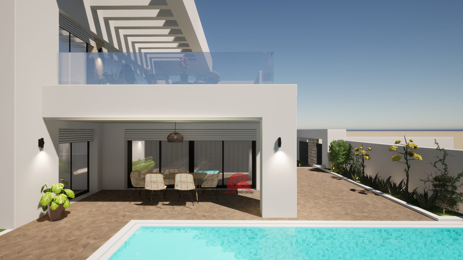 VILLA NEUVE À VENDRE À LA ZONE TOURISTIQUE MEZRAYA - RÉF V640 - photo 2