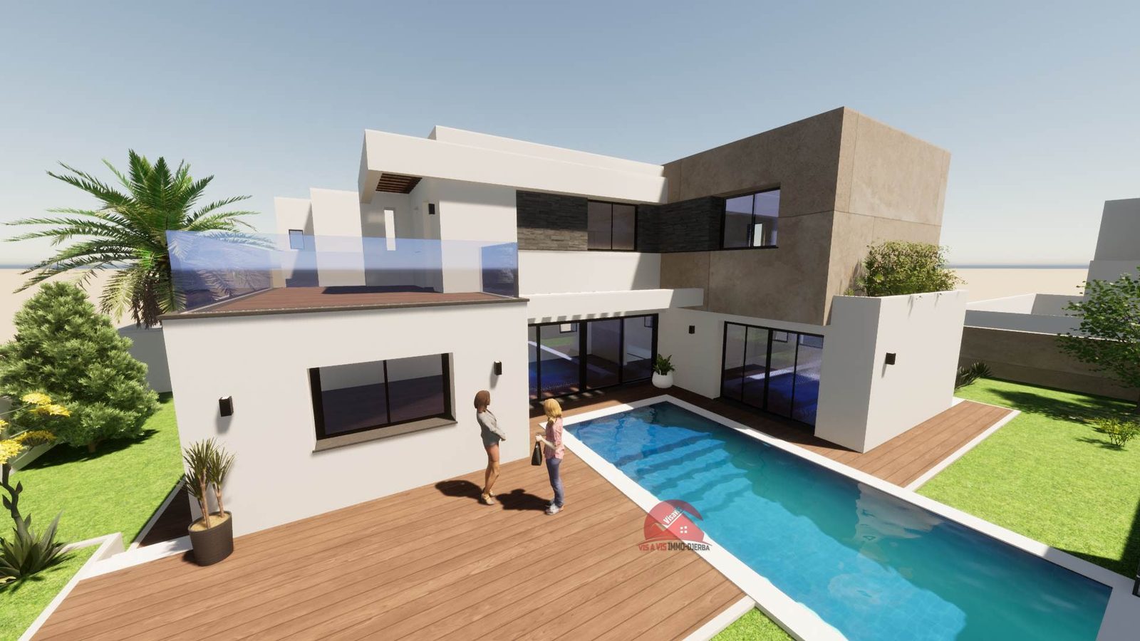 VENTE VILLA AVEC PISCINE À MEZRAYA DJERBA - RÉF V620 - photo 1
