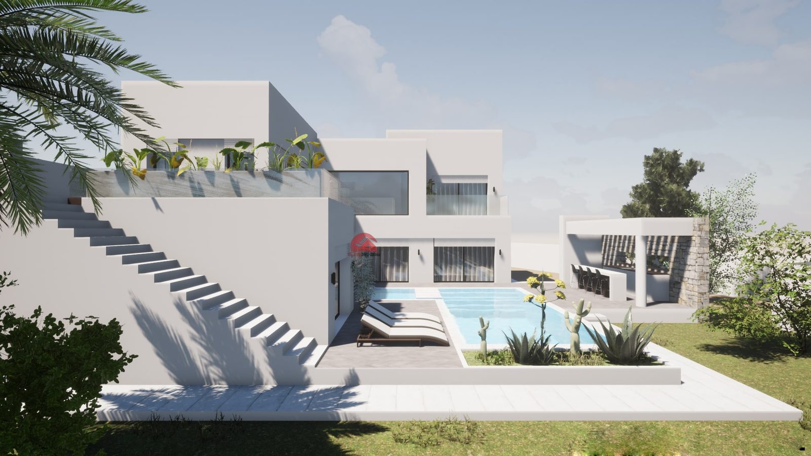 VENTE PROJET VILLA NEUVE AVEC PISCINE À DJERBA - RÉF V658 - photo 3