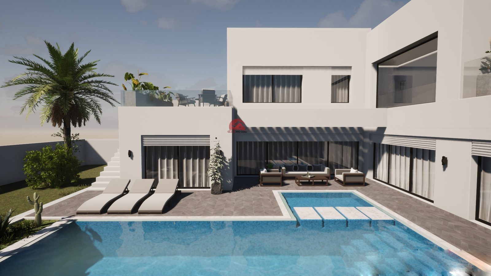 VENTE PROJET VILLA NEUVE AVEC PISCINE À DJERBA - RÉF V658 - photo 1