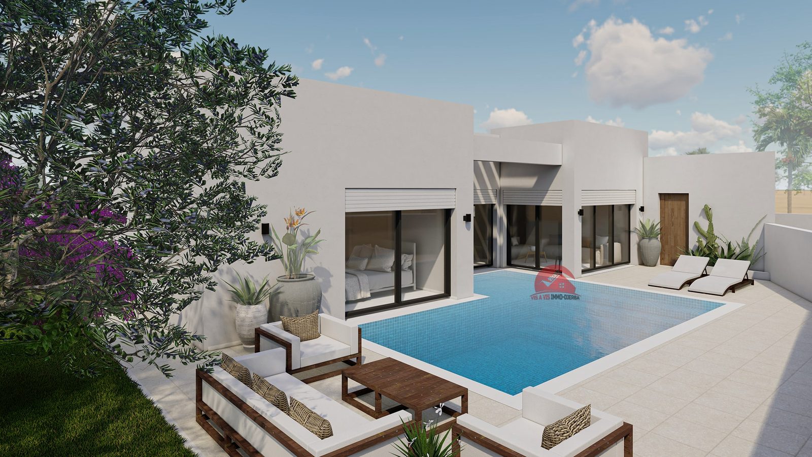VENTE SUR PLAN À HOUMT SOUK DJERBA TUNISIE - RÉF P652 - photo 2