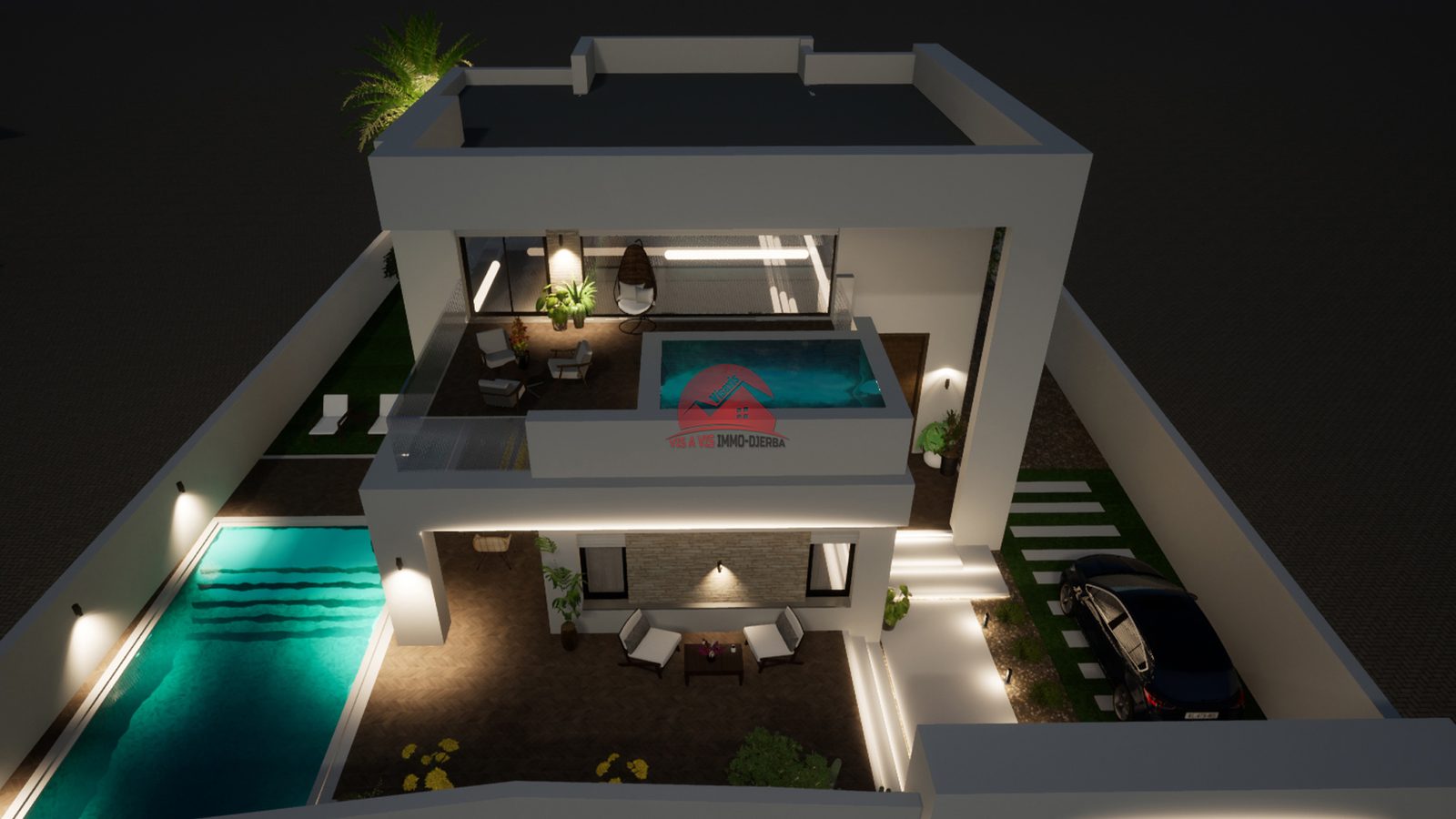 VILLA NEUVE À VENDRE À LA ZONE TOURISTIQUE MEZRAYA - RÉF V640 - photo 3