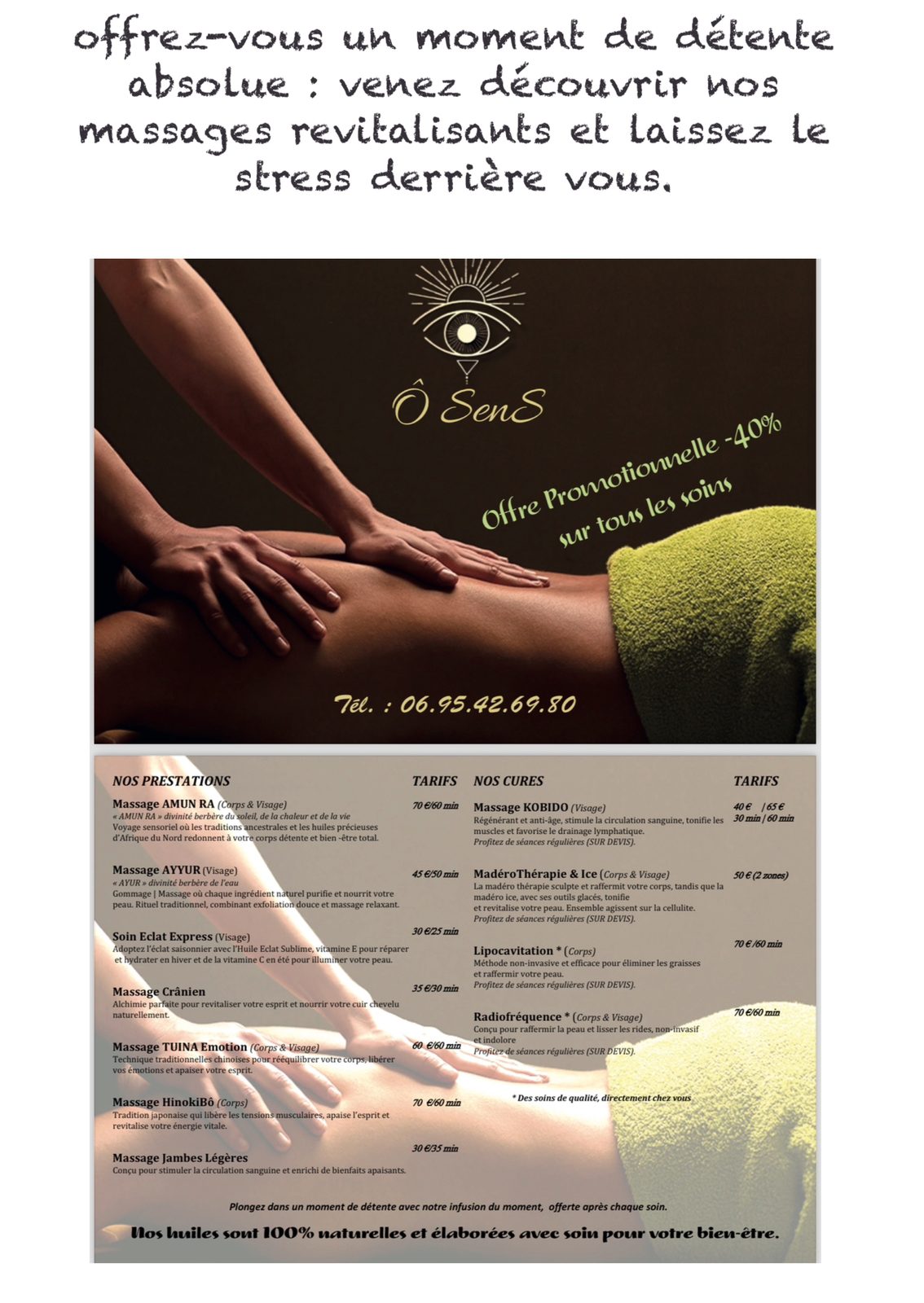 Massage, bien-être, Énergétique, anti-âge et amincissant - photo 1