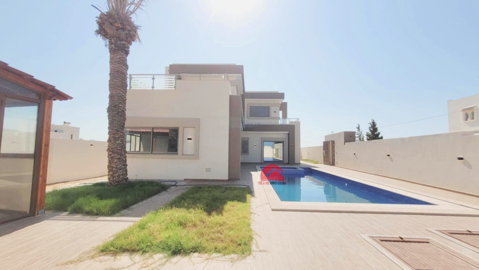 VILLA AVEC PISCINE - DJERBA ZA - TITRE BLEU - RÉF V684 - photo 1