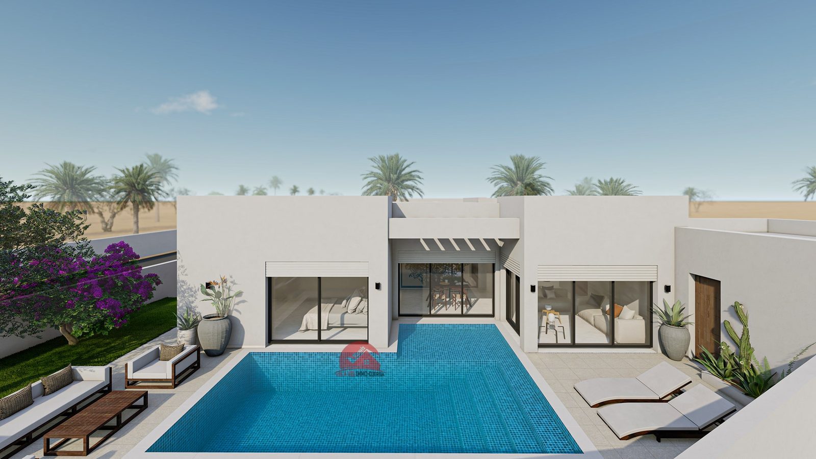 VILLA CLÉ EN MAIN AVEC PISCINE À DJERBA TUNISIE - RÉF P652 - photo 1