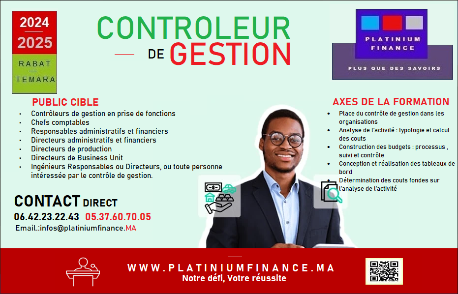 FORMATION CADRE : METIER DE CONTRÔLEUR DE GESTION – Niveau 1 - 2 - photo 1