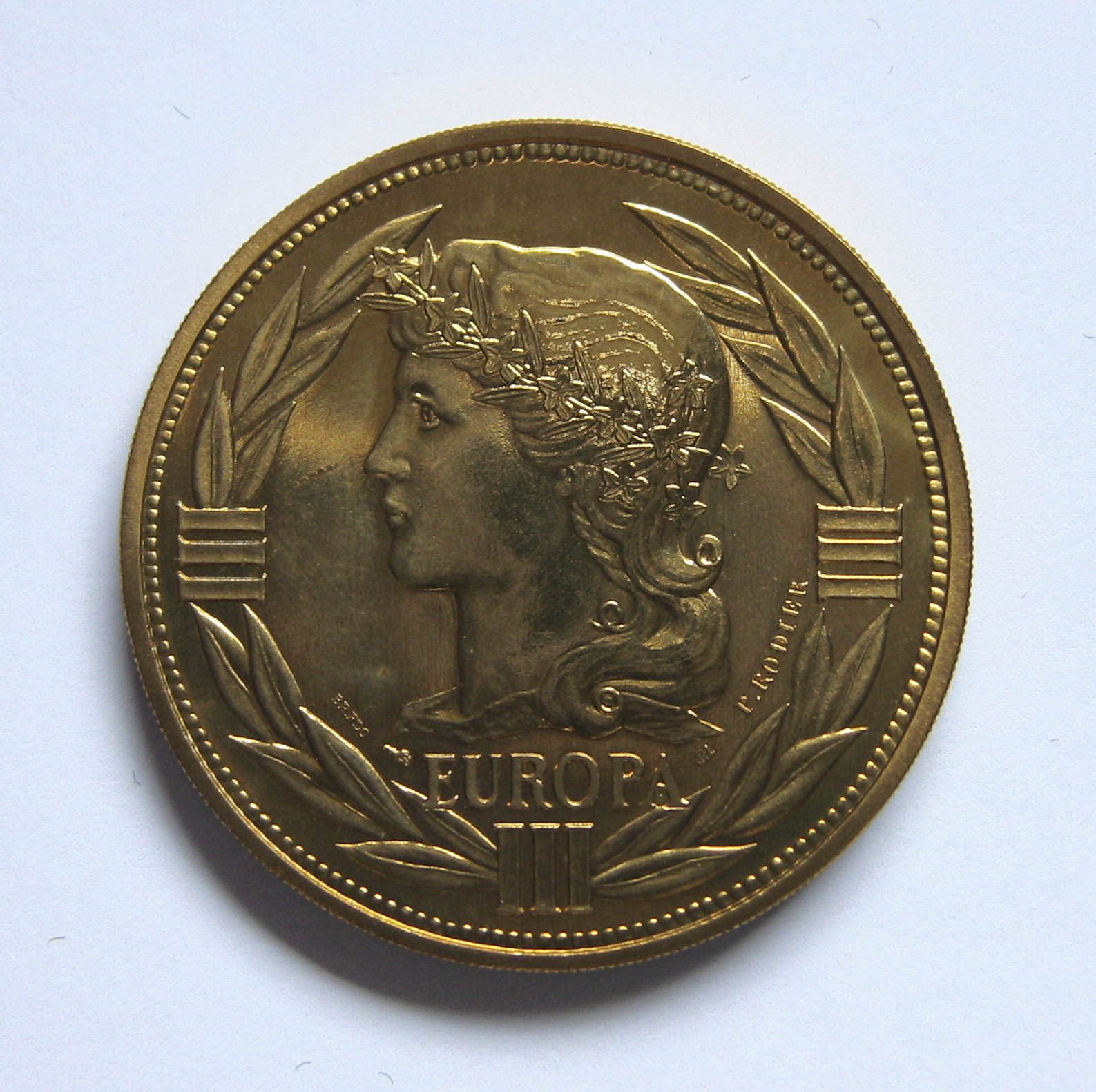 Ecu Europa III 1986 - bronze florentin - FDC70 - RARE - photo 2