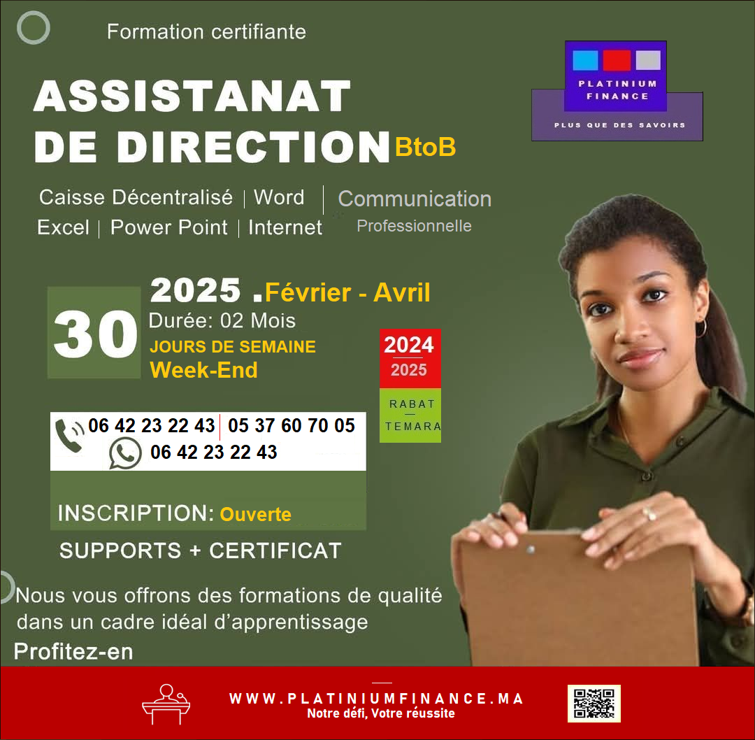 FORMATION OPERATIONNELLE -ASSISTANTE DE DIRECTION BtoB - photo 1