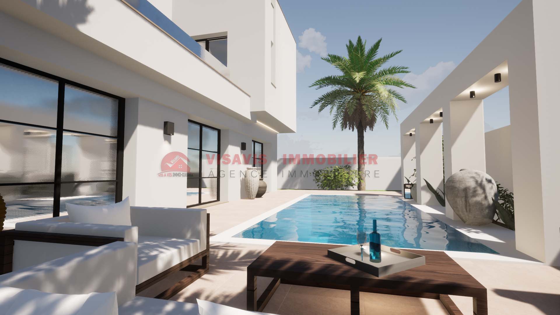 CONSTRUIRE UNE VILLA AVEC PISCINE-ZONE URBAINE-À DJERBA EN TUNISIE - photo 3