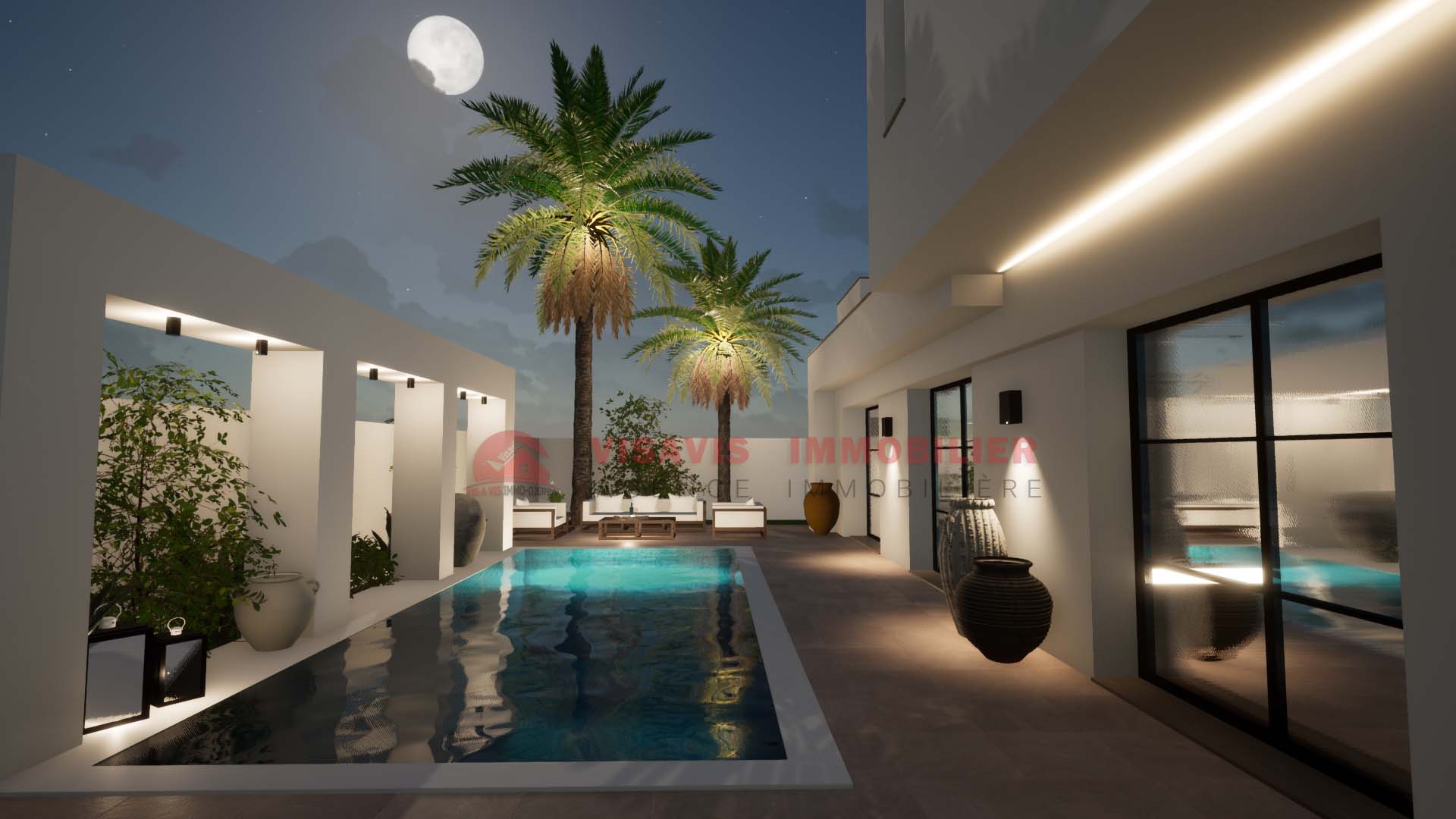 CONSTRUIRE UNE VILLA AVEC PISCINE À DJERBA EN TUNISIE ZU - RÉF P695 - photo 4