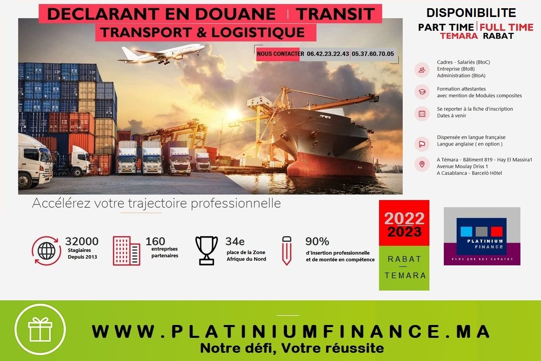 Formation cadre - Déclarant en douane-Commerce -Douane-Transit - photo 1