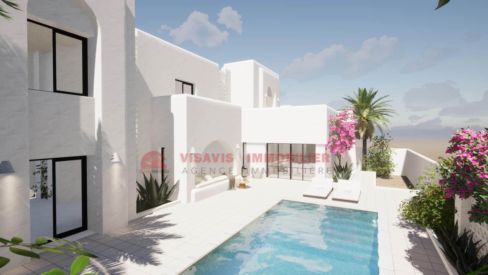 CONSTRUCTION CLÉ EN MAIN - VILLA AVEC PISCINE ZU DJERBA - RÉF P691 - photo 2