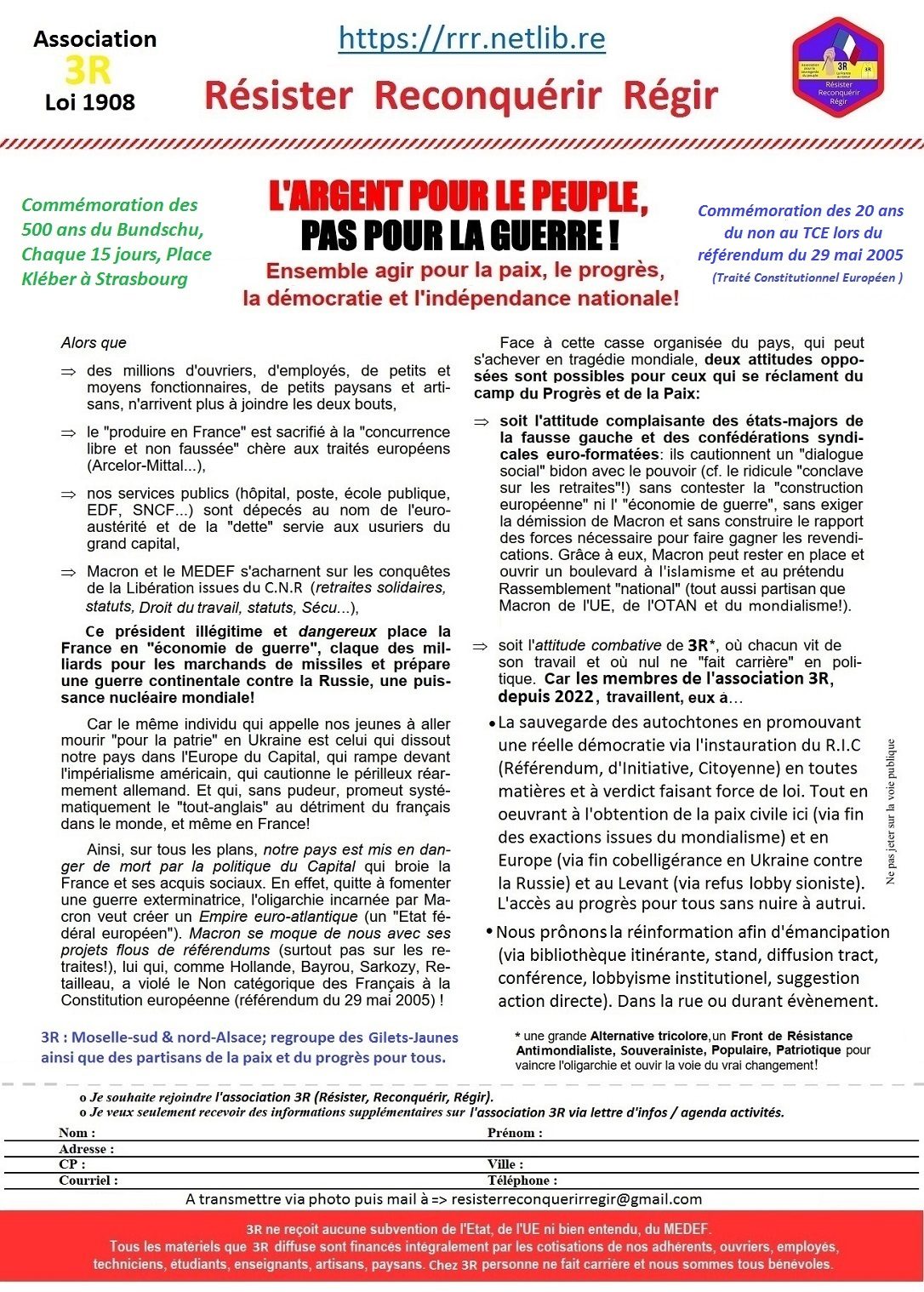 Rassemblement (& expos): Qui veut la paix, prépare le Frexit ! Sortons de l’Union-européenne néofasciste belliciste vs BRICS+. - photo 2