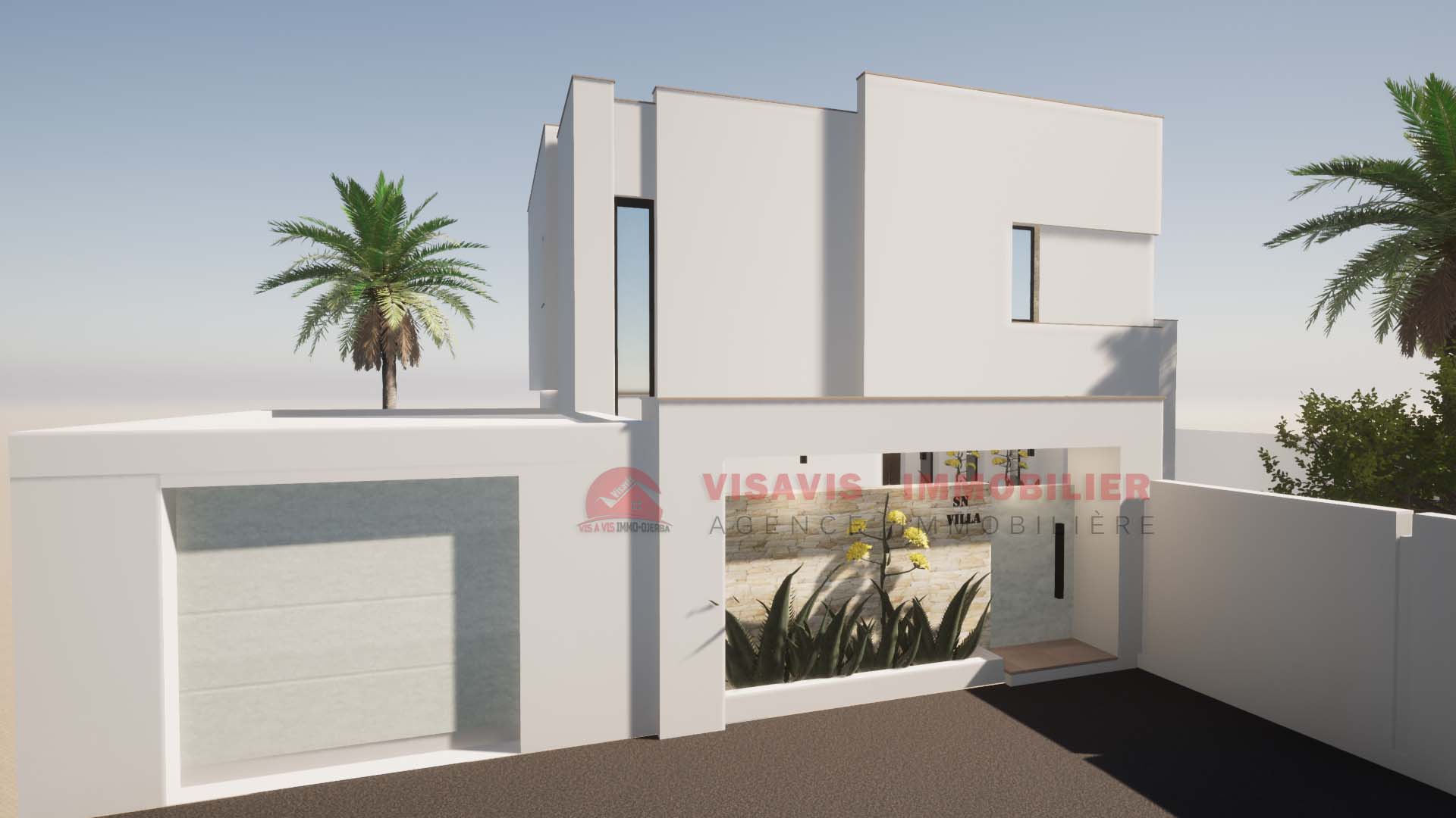 CONSTRUIRE UNE VILLA AVEC PISCINE À DJERBA EN TUNISIE ZU - RÉF P695 - photo 2