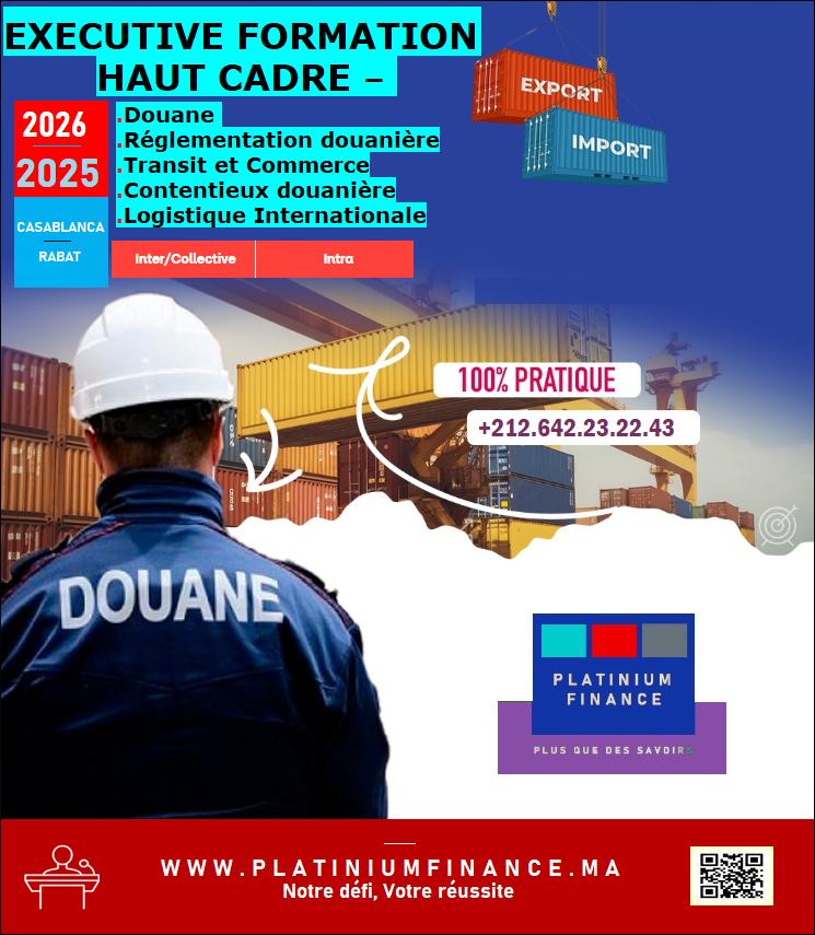 EXECUTIVE FORMATION HAUT CADRE – DOUANE-REGLEMENTATION-TRANSIT-CONTENTIEUX- LOGISTIQUE - photo 1
