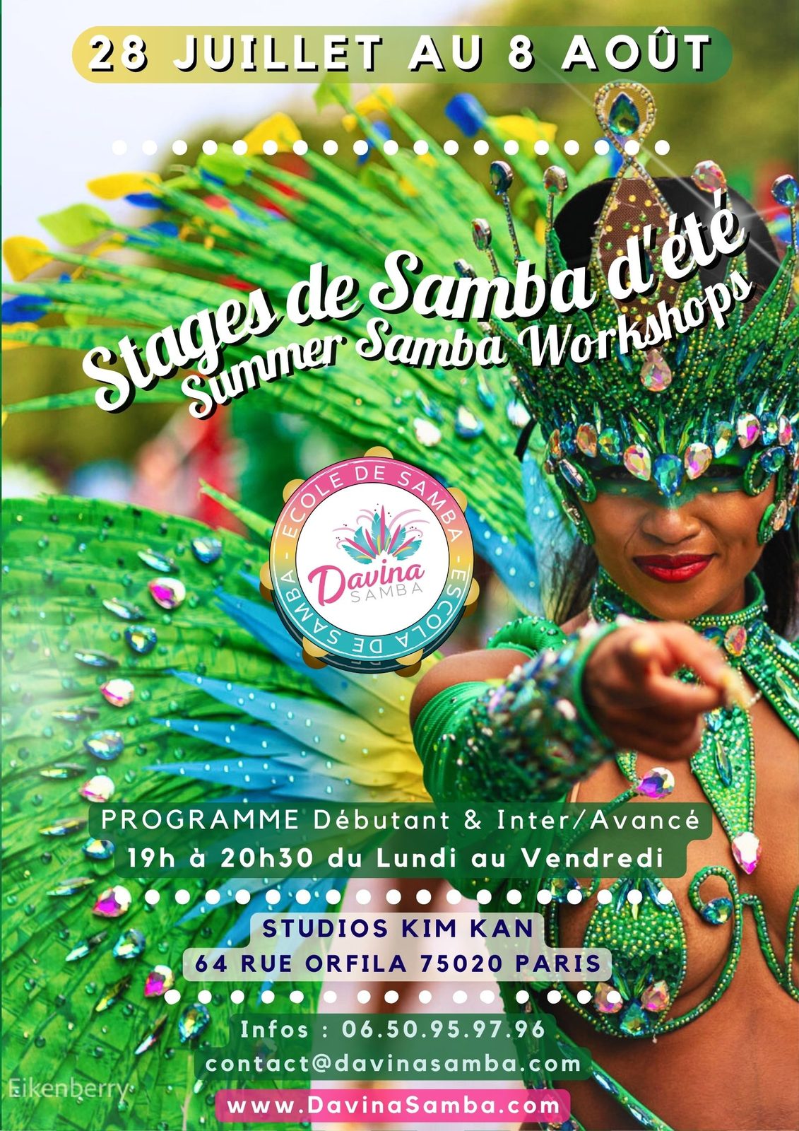 Stage de Samba d'été Workshop cours de Samba danses brésiliennes à Paris et en ligne - photo 2